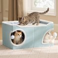 thumbnail image 1 of Cueva plegable para rasguños Bedsure Cat House para interiores, 60 x 40 x 32 cm, 1 of 8