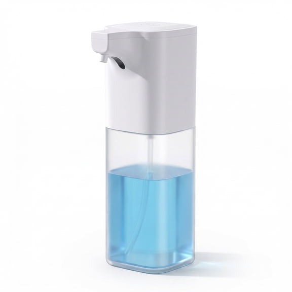 Automatic Foaming Soap Dispenser, Touchless Foam Hand Soap Dispenser for Bathroom, 4-Level Adjustable,12oz/350ml, Wall Mounted, Rechargeable