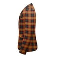 thumbnail image 4 of Cloudstyle Men's Plaid Print Notch Lapel Single-Breasted One-Button Blazer with Center Back Vent, 4 of 10