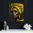 thumbnail image 5 of Nawypu African American Canvas Wall Art Abstract Black Woman Art Yellow Hair Black Girl Painting Woman Portrait Picturefor Living Room Bedroom Decor, 5 of 5