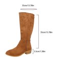 thumbnail image 2 of SACFOF Women's Knee High Boots Square Toe Chunky Block Heel Long Boots for Women Comfortable Low Heel Womens Boots, 2 of 6