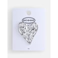 thumbnail image 3 of Scoop Heart Brooch, Silver-Tone, 3 of 4