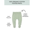 thumbnail image 2 of Honest Baby Clothing Organic Cotton Boy/Girl Footed Harem Pants, 2-Pack, Newborn-9 Months, 2 of 5