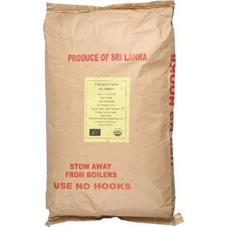 - Bulk Dried Fruit Coconut - Organic - Dried - Shredded - Medium - Unsulphured - 1 lb - case of 25