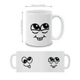 thumbnail image 4 of WIRESTER 11oz 325ml Ceramic Tea Cup Coffee Mug With Handgrip For Gift, Birthday, Anniversary, Christmas - Cute Cartoon Face Expression, 4 of 7