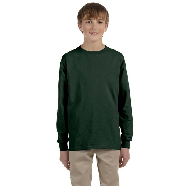 Jerzees Youth 5.6 oz. DRI-POWER ACTIVE Long-Sleeve T-Shirt - 29BL