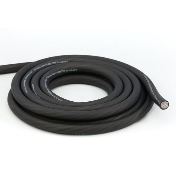 KnuKonceptz Kolossus Flex Kable OFC 8 Gauge Power Wire Copper Cable Black (30 ft) 8 AWG
