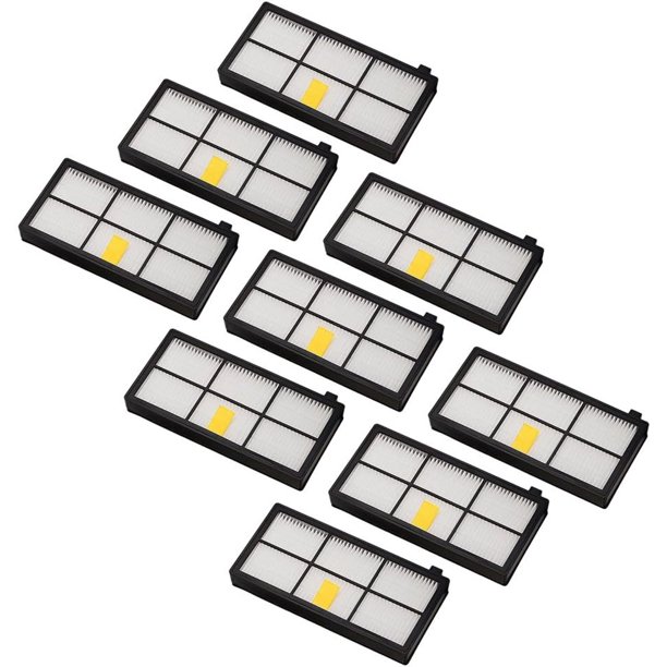 Filtros de repuesto compatibles con aspiradoras robot iRobot Roomba 800 y 900 Series 801 805 850 860 870 877 880 890 891 895 960 961 980 981, paquete de 9