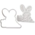 thumbnail image 2 of Airle Cookie Cutter Cute Non Stick Plastic Happy Easter Party Biscuit Embossed Mold Stencil for Kitchen, 2 of 8