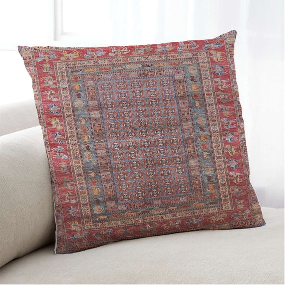 Ahgly Company Indoor Square Mid-Century Modern Throw Pillow, 18 inch by 18 inch