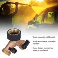 thumbnail image 5 of High quality 3/4 inch brass garden 2 way faucet hose connector manifold Y type, 5 of 5