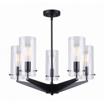 ICH759A05BK Canarm Inc Joni - 5 Light Chandelier-53.5 Inches Tall and 24 Inches Wide