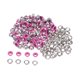 thumbnail image 1 of 100 Juegos Ojales Kit Metal Ojales 4mm 0.16 Ojal Herramienta para Zapatos Ropa Cinturón Bolsa Bricolaje Proyecto, Fucsia, 1 of 7