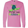 thumbnail image 3 of Inktastic Port St. Lucie, Florida Happy Sea Turtle Long Sleeve T-Shirt, 3 of 5