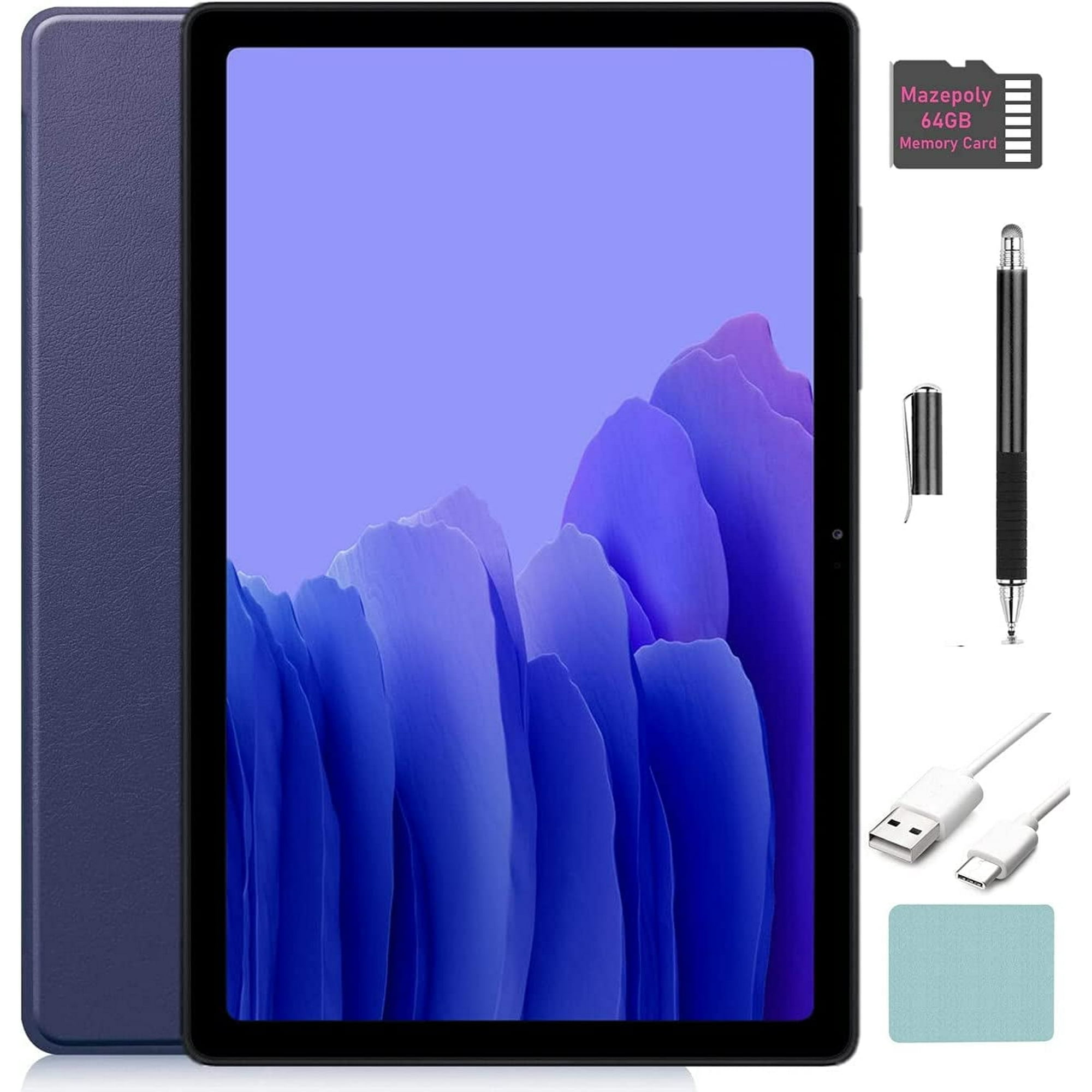 New Samsung Galaxy Tab A7 10.4-inch (2000x1200) Display Wi-Fi Only Tablet, Snapdragon 662, 3GB RAM, Bluetooth, Dolby Atmos Audio, 7040mAh Battery, Android 10 OS with Mazepoly Accessories (64GB, Gray)