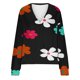 thumbnail image 4 of Puntoco Chaqueta De Punto Informal Con Botones Y Estampado De Otoño E Invierno Para Mujer, Abrigo De Felpa, 4 of 4