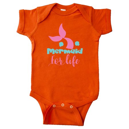 

Inktastic Mermaid For Life Mermaid Tail - Blue Pink Gift Baby Girl Bodysuit