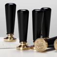 thumbnail image 2 of Personalized Brass Wax Seal Stamp With Wooden Handle For Wedding Invitations Letters Cards, 2 of 7