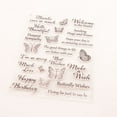 thumbnail image 4 of Ouginx Clear Stamps, Butterfly Letters Rubber Stamp for Scrapbooking and Card Making Supplies, 4 of 5