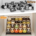 thumbnail image 2 of Bemico 4 Tier Spice Rack Spice Organizer for Cabinet, Adjustable Spice Holder Metal Seasoning Shelf for Countertop, Cupboard, Kitchen, 2 of 9