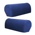 thumbnail image 6 of 4pcs Couch Sofa Armrest Covers Non-slip Furniture Settee Couch Arm Slipcover Dark Blue, 6 of 8