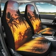 thumbnail image 3 of Renewold Hawaiian Palm Tree Gold Sky Car Seat Cover for Women Men, Car Seat Protector Auto Accessories Decor Universal Fit Most Cars Sedans SUV Trucks, 3 of 7