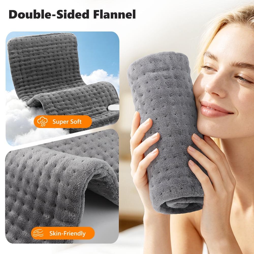 Hwallkare Electric Heating Pad for Back, Flannel Heat Pad – picture 7