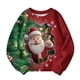 thumbnail image 4 of Blusas y camisas de manga larga con cuello redondo para niños Estampados navideños de manga larga Casual Suelto Forro polar para mayor calidez Sudadera con capucha de manga larga con cuello redondo pa, 4 of 4