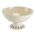thumbnail image 4 of Decorative Pedestal Bowl Table Centerpiece Kitchen Counter Breads Plate Serving White, 4 of 9