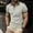 Gray, variant on Aloohaidyvio Men's Fallow Button Turn-down Collar Top Short-Sleeved Stripe Sports Top Shirt,2024 Polo Shirts for Men Clearance