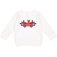 thumbnail image 2 of Inktastic Race Car Racing Bear Animal Toddler Sweatshirt, 2 of 4