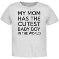 thumbnail image 1 of Ma Mère A le Plus Mignon T-Shirt Blanc pour Bébé Garçon, 1 of 1