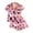 8-Pink, variant on JAJAHO Halloween Pajamas Women 2 Piece Pj Set Spooky Season Matching Button Shirt With Shorts
