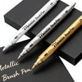thumbnail image 6 of 3Pc Acrylic Paint Markers, Dual Tip Porcelain Paint Pens, Brush Tip Paint Pens, Fabric Glass Wood Pens, DIY Craft Markers, Rock Painting Pens, Easter Art Supplies for Home Professional Art, 6 of 7