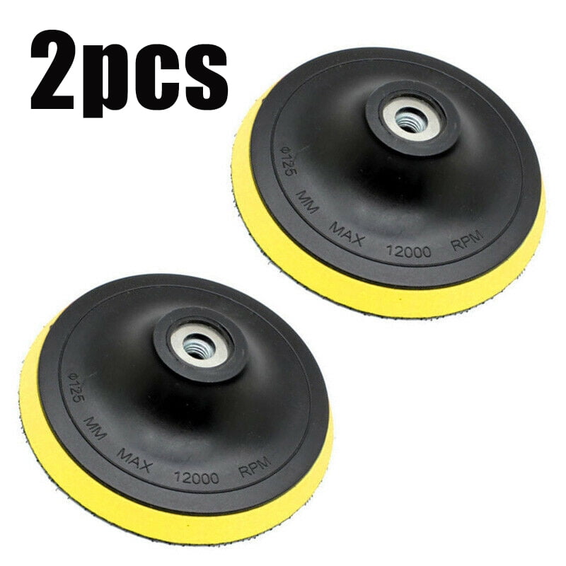 2Pcs M10 5" Round Wheel Polishing Pads Buffing Buffer For Angle