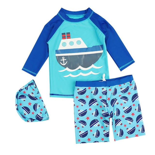 Trajes de baño para niños, novedad en trajes de baño de dos piezas informales para bebés, traje de baño de moda para niños, ropa de baño para nadar para niños