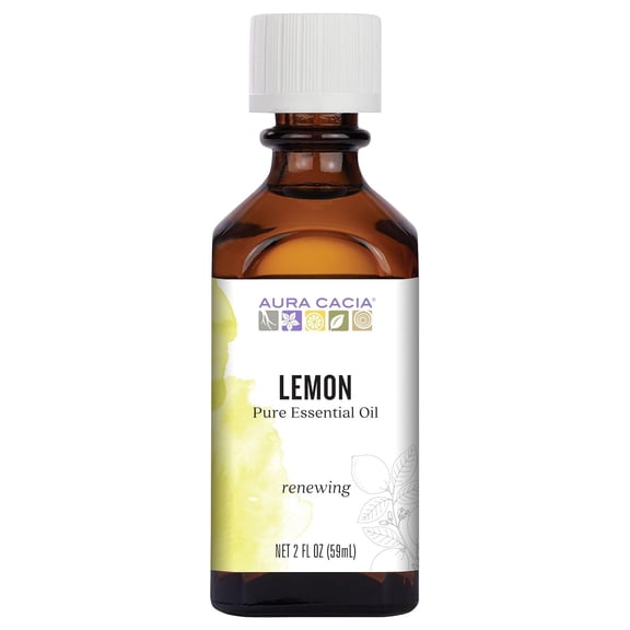 Aura Cacia Renewing 100% Pure Essential Oil, Lemon, 2 oz