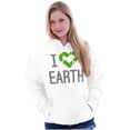 thumbnail image 4 of I Love Earth Reduce Reuse Recycle Unisex Plus Fleece Graphic Hoodie Brisco Brands 5X, 4 of 5