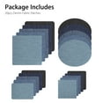 thumbnail image 4 of 20pcs Iron On Denim Patches, No-Sew Denim Patches for Clothing Jeans, Assorted Cotton Repair Kit Great for DIY Sew on Patch for Jeans, 5 Assorted Colors, 4 of 8