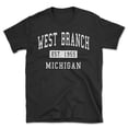 thumbnail image 1 of West Branch Michigan Classic Established Men's Cotton T-Shirt, 1 of 1