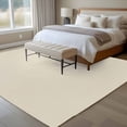 thumbnail image 5 of White Swan Area Rugs 8x10 for Living Room, Farmhouse Solid Beige Color Modern Art Non Slip Washable Rug Runner, Low Pile Indoor Floor Carpet Mat Bathroom Rugs for Bedroom, Kids Room, 5 of 9