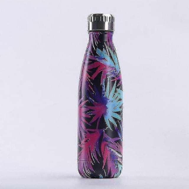 (080)500Ml water bottle stainless steel vacuum flask shaker sports outdoor portable coke bottle