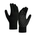 thumbnail image 3 of Men Gloves Winter Fleece Reinforced Knitted Wool Cycling Screen Gloves, 3 of 3