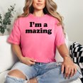 thumbnail image 2 of Positive Message I'm Amazing Statement, Crunchberry Comfort Colors T-Shirt, 2XL, 2 of 3