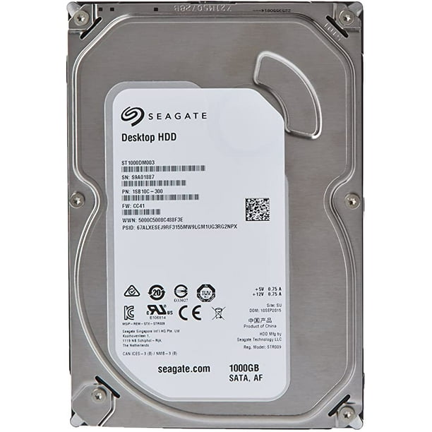 Disco Duro Seagate Barracuda 1TB Caché 64MB 7200 RPM SATA III 6.0