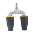 thumbnail image 1 of Boquilla de pulverización para hidrolavadora, boquilla multifuncional de 1/4, conexión rápida, accesorios para hidrolavadora para limpieza de pisos Negro, 1 of 8