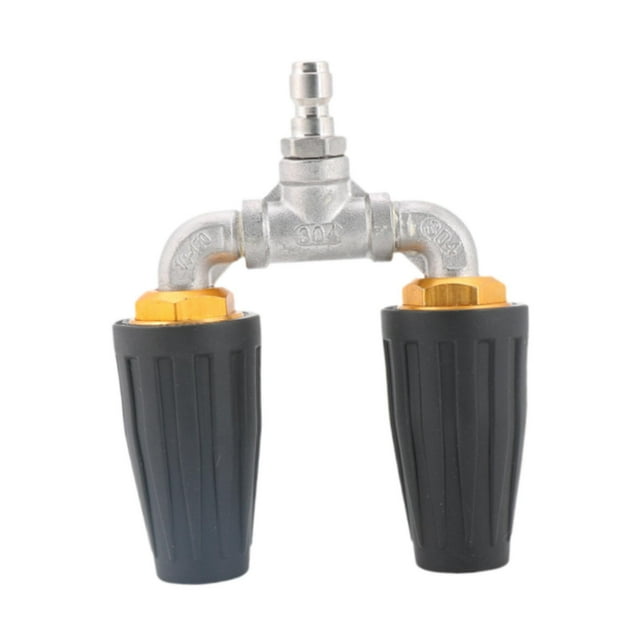 Boquilla de pulverización para hidrolavadora, boquilla multifuncional de 1/4, conexión rápida, accesorios para hidrolavadora para limpieza de pisos Negro