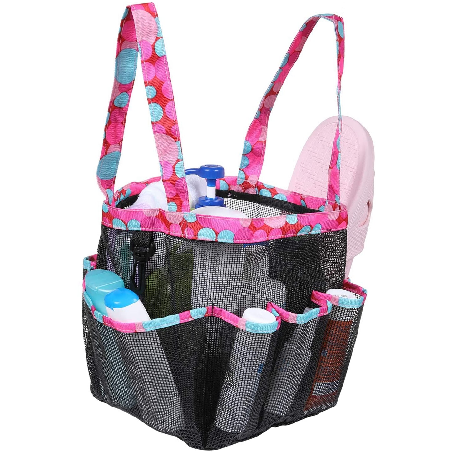 Toiletry Carry Storage Pouch Quick Dry Caddy Hanging Shower Tote Bag Mesh 