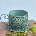thumbnail image 7 of Tarmeek Green Decorative Planter - Creative Plant Container with Lattice Design for Indoor Outdoor Home Garden Use, Perfect for Succulents and Small Plants, 7 of 7