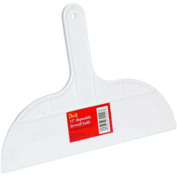 DOIT Plastic Taping Knife - 10 In Blade - Plastic Handle - Multicolor